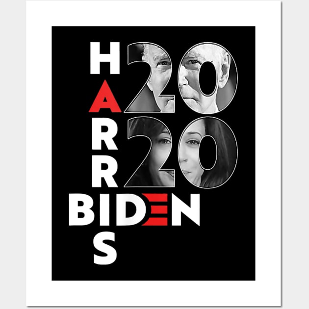 Biden Harris Election 2020 T-Shirt Wall Art by Danielss